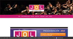 Desktop Screenshot of jovenorquestaleonesa.com