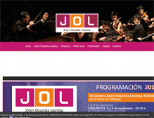 Tablet Screenshot of jovenorquestaleonesa.com
